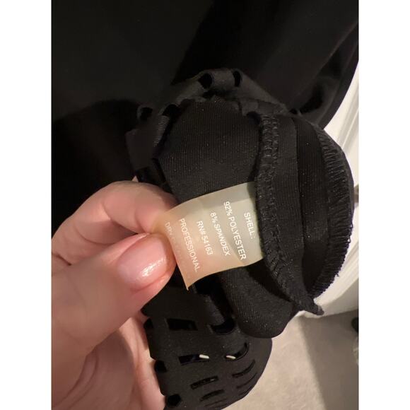 Calvin Klein Black Laser-Cut Sheath Midi Dress – Size 12 - Picture 7 of 7